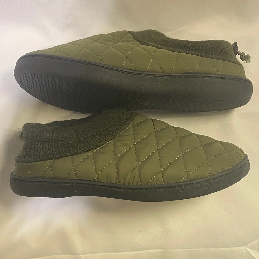 Vance Co Jc‎ Fargo Mens Olive Green Clog Slippers Size 8/9